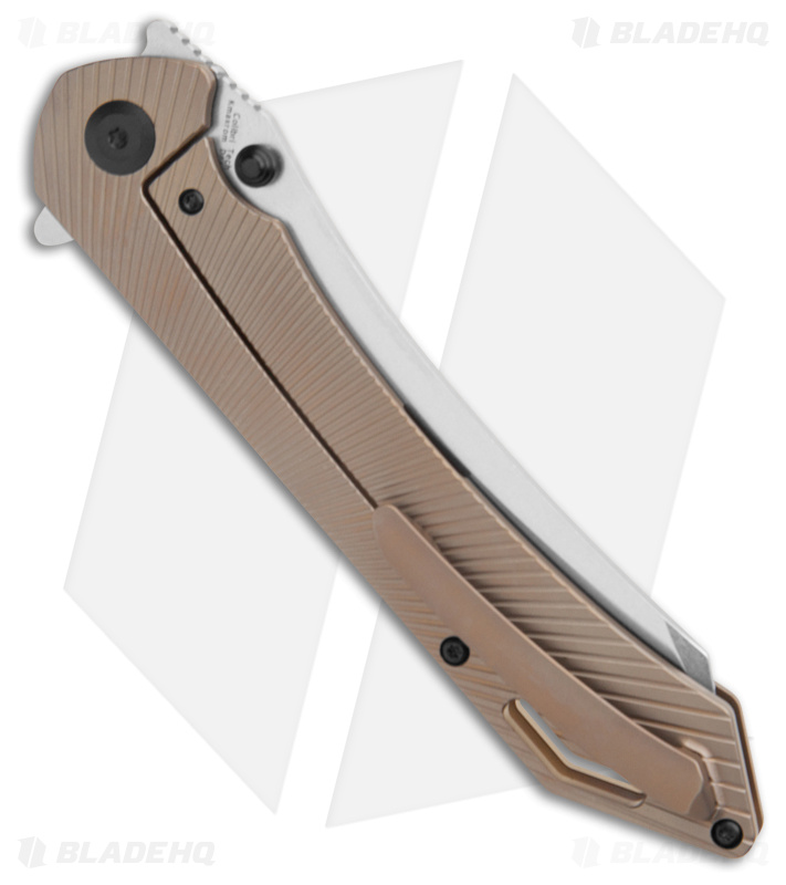 ［Kiyomi Kanda ］ESPRIQUEナチュラルベージュ02 4個 Kansept Knives Colibri Tech Knife Bronze Titanium - Blade HQ