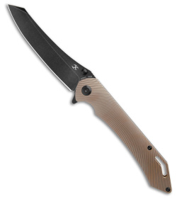 Kansept Knives Colibri Tech Frame Lock Knife Bronze Titanium (4.3" Black SW)