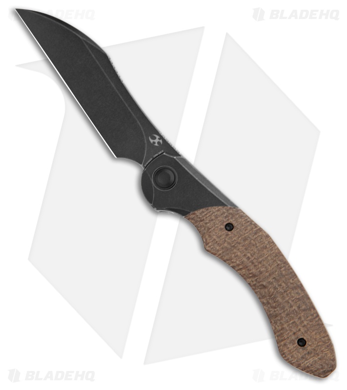 Kansept Knives Cosmos Frame Brown Micarta/Ti Blk - Blade HQ