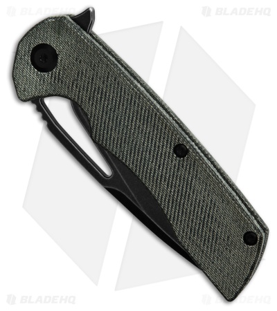 Kansept Knives Kryo Drop Point Liner Lock Knife Gray Micarta (3.6" Black SW)