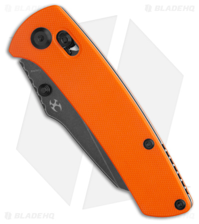 Kansept Knives Main Street Crossbar Lock Knife Orange G-10 (3.3 Black SW)  