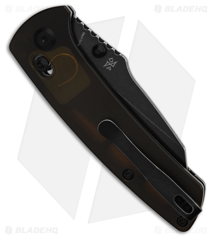 Kansept Knives Main Street Crossbar Lock Knife Dark Ultem (3.4" Black SW)