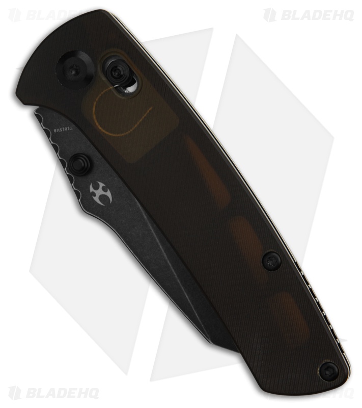 Kansept Knives Main Street Crossbar Lock Knife Dark Ultem (3.4" Black SW)