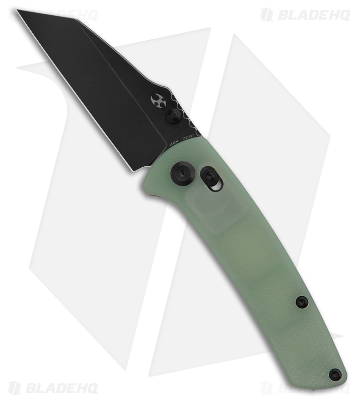 Kansept Knives Main Street Crossbar Lock Knife Jade G-10 (3.4" Black SW)