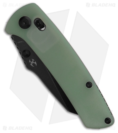 Kansept Knives Main Street Crossbar Lock Knife Jade G-10 (3.4" Black SW)