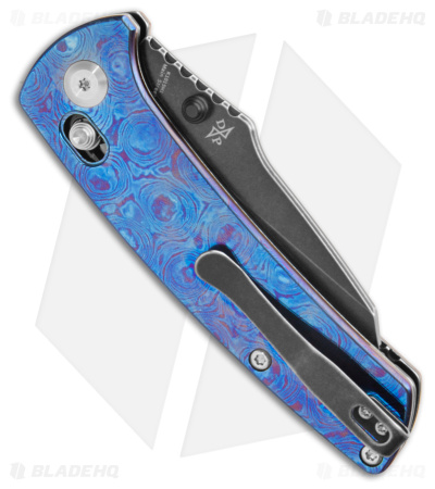 Kansept Knives Main Street Crossbar Lock Knife Timascus (3.3 Black SW)  