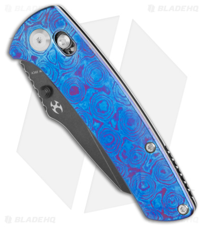 Kansept Knives Main Street Crossbar Lock Knife Timascus (3.3 Black SW)  