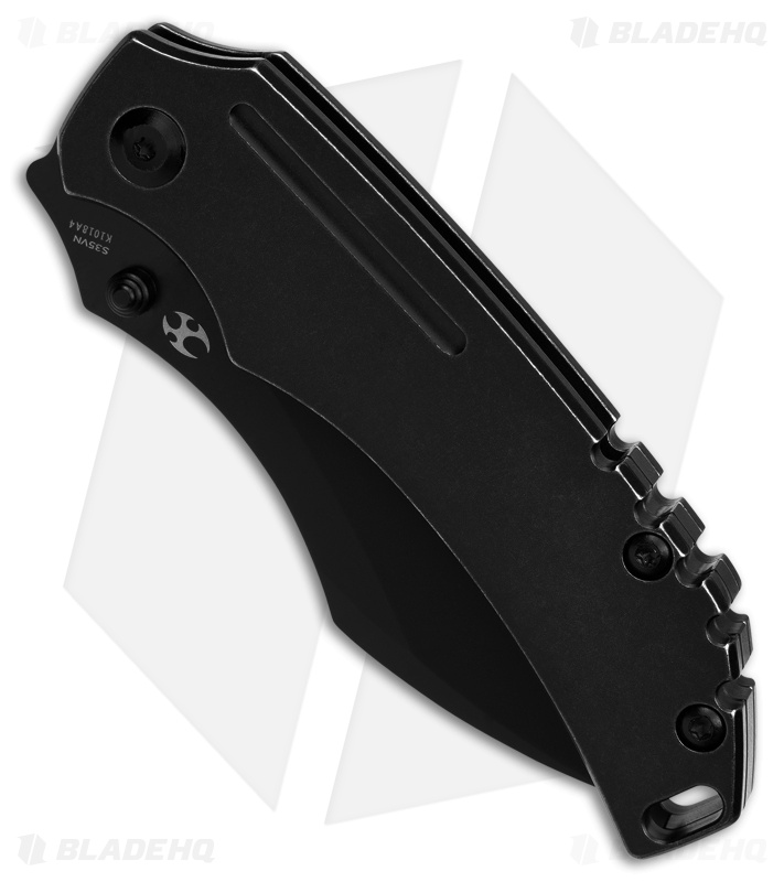 Kansept Knives Pelican EDC Frame Lock Knife Black Titanium  (3" Black)