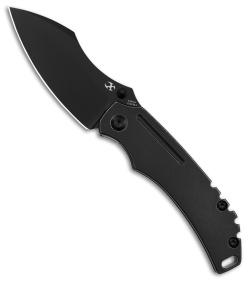 Kansept Knives Pelican EDC Frame Lock Knife Black Titanium  (3" Black)