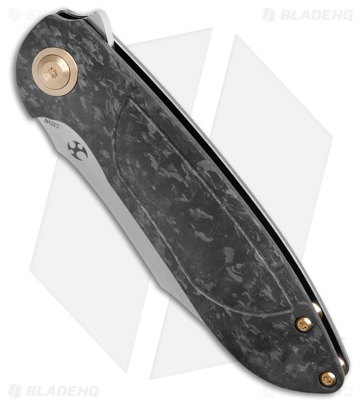 Kansept Knives Prometheus Liner Lock Knife Carbon Fiber (3.3" Satin)