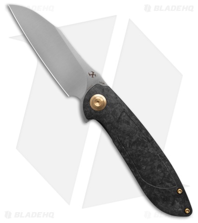 Kansept Knives Prometheus Liner Lock Knife Carbon Fiber (3.3" Satin)