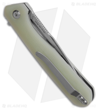 Kansept Knives Qilin Liner Lock Knife Jade G-10 (3.4" Stonewash) T1047T5