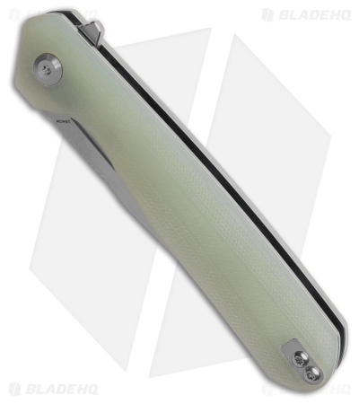 Kansept Knives Qilin Liner Lock Knife Jade G-10 (3.4" Stonewash) T1047T5