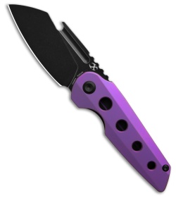 Kansept Knives Rafe Liner Lock Knife Purple  Anodized Ti (2.6" Black Stonewash)