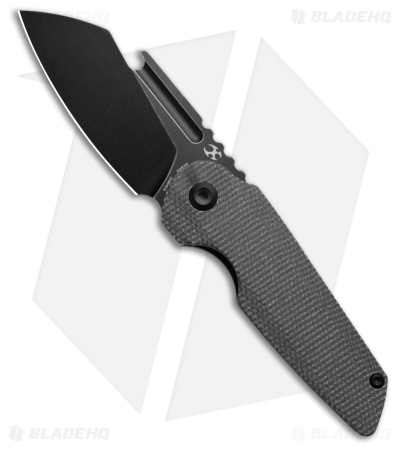 Kansept Knives Rafe Liner Lock Knife Black Micarta (2.6" Black Stonewash)
