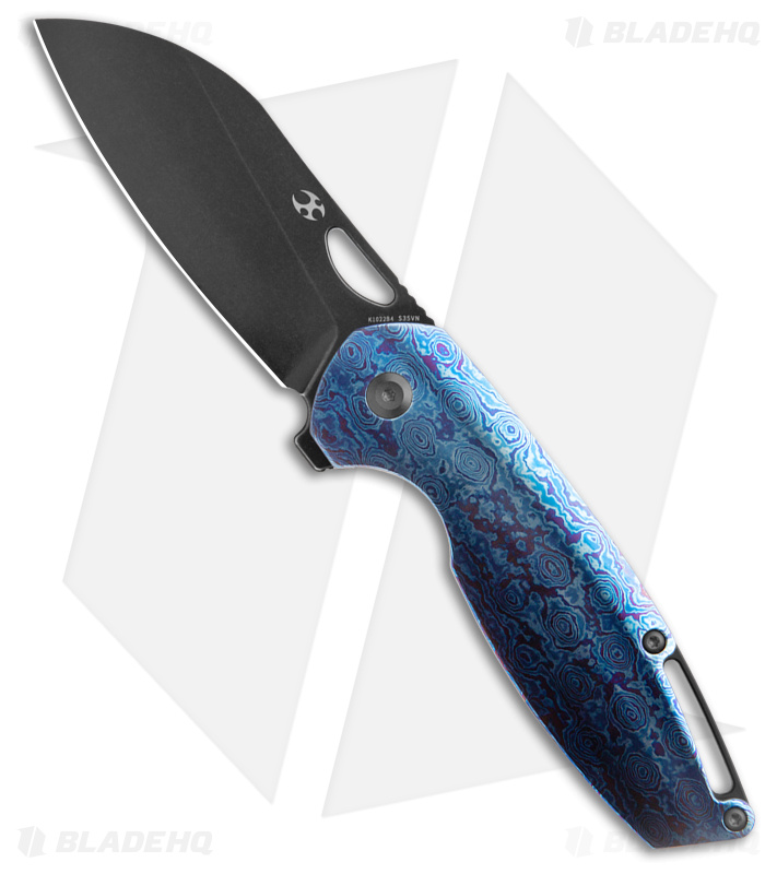 Kansept Knives Model 6 - Frame Lock Knife | Timascus/Black