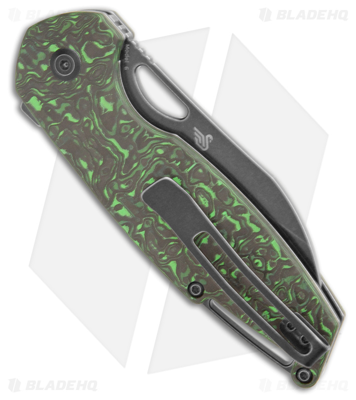 Kansept Knives Swan Model 6 Green Carbon Fiber - Blade HQ