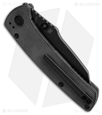 Kansept Main Street Reverse Tanto Liner Lock Knife Black Micarta (3.4" Black SW)