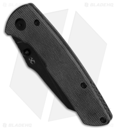 Kansept Main Street Reverse Tanto Liner Lock Knife Black Micarta (3.4" Black SW)