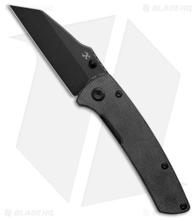 Kansept Main Street Reverse Tanto Liner Lock Knife Black Micarta (3.4" Black SW)