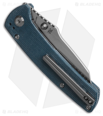Kansept Main Street Reverse Tanto Liner Lock Knife Blue Micarta (3.4" SW)