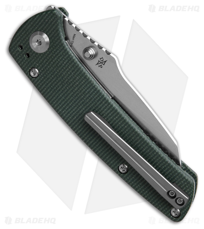 Kansept Main Street Reverse Tanto Liner Lock Knife Green Micarta (3.4" SW)