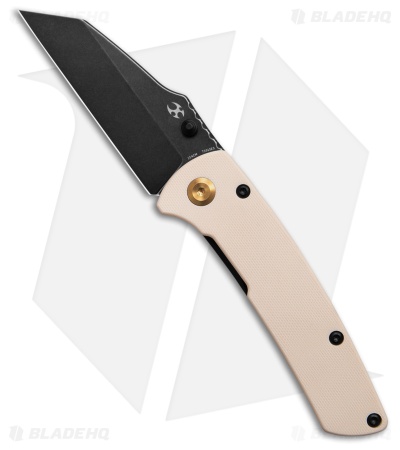 Kansept Main Street Reverse Tanto Liner Lock Knife White G-10 (3.4" Black SW)