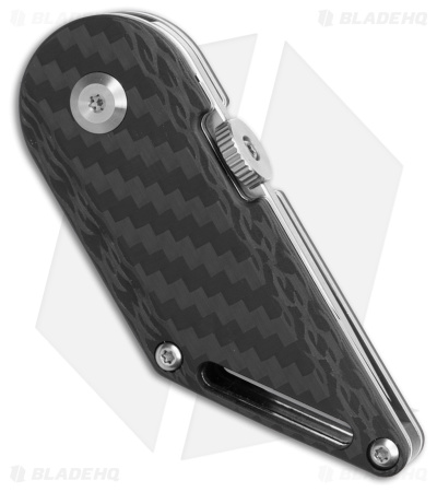 Kansept Pinkerton Dash Folding Kiridashi Knife Carbon Fiber (1.69" Stonewash) 