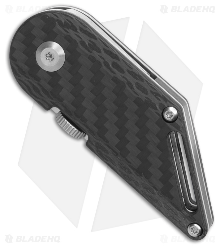 Kansept Pinkerton Dash Folding Kiridashi Knife Carbon Fiber (1.69" Stonewash) 