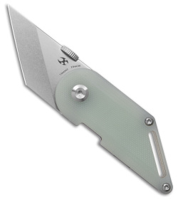 Kansept Pinkerton Dash Folding Kiridashi Knife Jade G-10 (1.69" SW) 