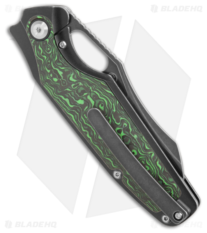 Kansept Tuckamore Frame Lock Green CF/Ti (BSW) - Blade HQ