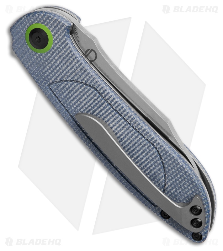 Tenable Prometheus Liner Lock Knife Blue Micarta (3.3" Stonewash)