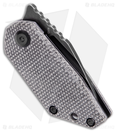 Kansept Knives 4T5 Design RIO Liner Lock Knife Black Micarta (1.56" Black SW)