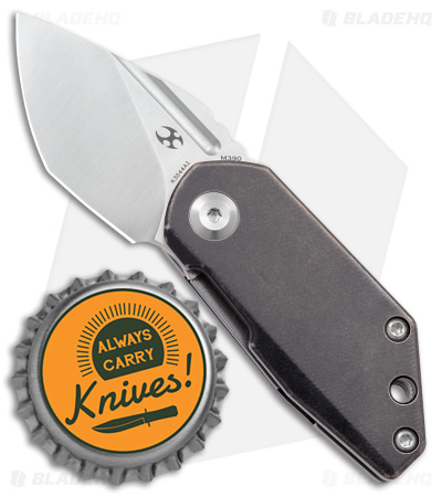 Kansept Knives 4T5 Design RIO Frame Lock Knife Black SW Ti (1.5" Satin) K3044A1