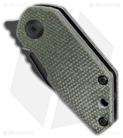Kansept Knives 4T5 Design RIO Liner Lock Knife Green Micarta (1.56" Black SW)