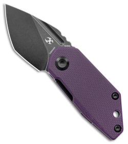 Kansept Knives 4T5 Design RIO Liner Lock Knife Purple G-10 (1.56" Black SW)