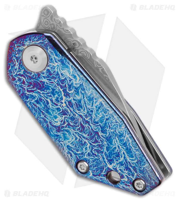 Kansept Knives 4T5 Design RIO Frame Lock Knife Purple Titanium (1.5" Dama)