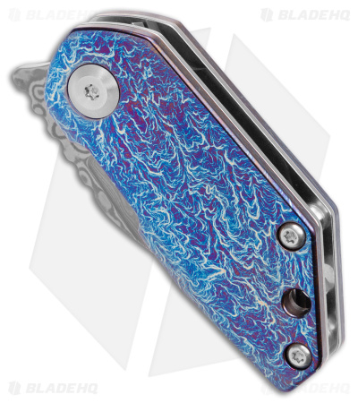 Kansept Knives 4T5 Design RIO Frame Lock Knife Purple Titanium (1.5" Dama)