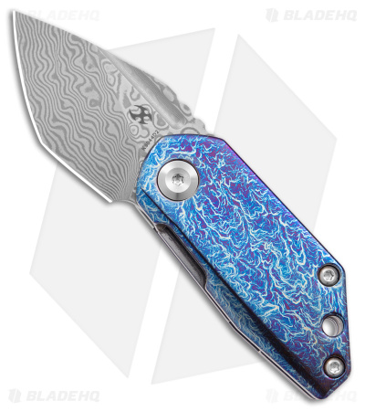 Kansept Knives 4T5 Design RIO Frame Lock Knife Purple Titanium (1.5" Dama)