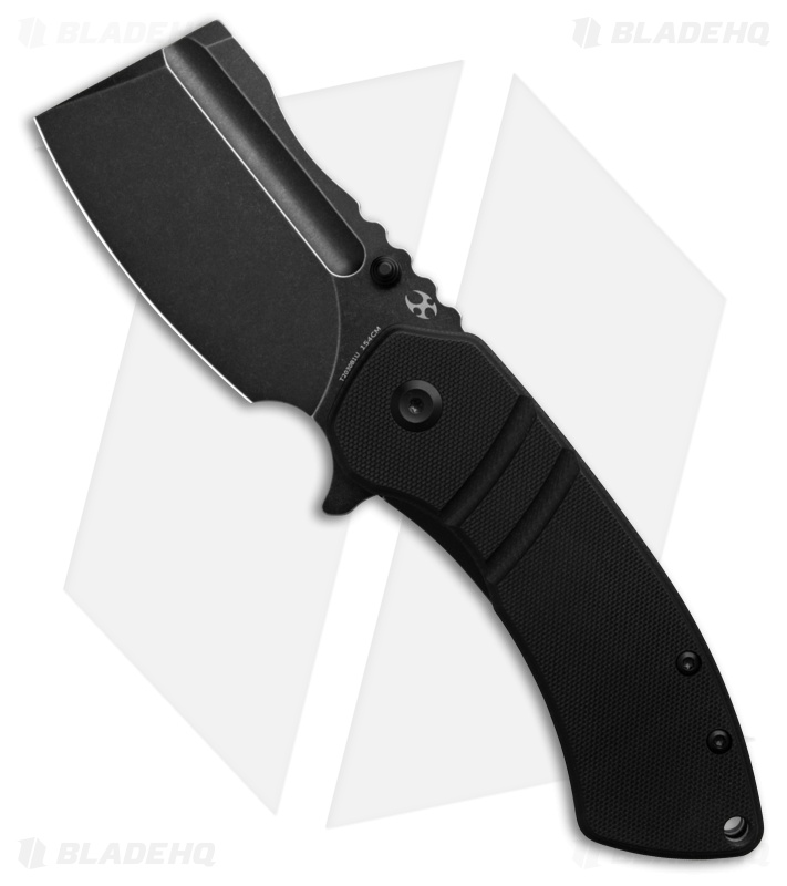 Kansept Knives Korvid M+ Liner Lock Knife Black G-10 (3.07" Black SW) T2030B1U 