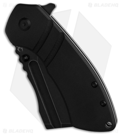 Kansept Knives Korvid M+ Liner Lock Knife Black G-10 (3.07" Black SW) T2030B1U 