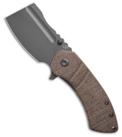 Kansept Knives Korvid M+ Liner Lock Knife Brown Micarta (3.07" SW) K2030C4U