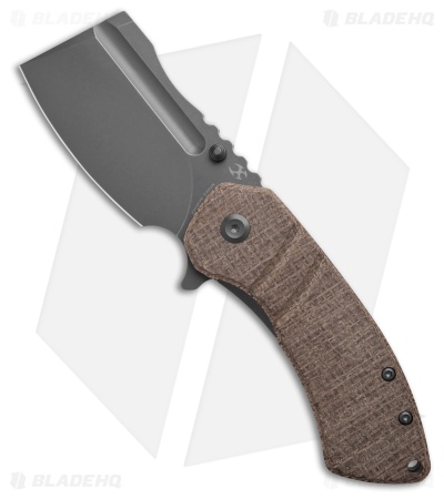 Kansept Knives Korvid M+ Liner Lock Knife Brown Micarta (3.07" SW) K2030C4U