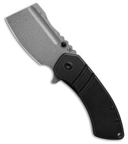 Kansept Knives Korvid M+ Liner Lock Knife DLC Ti (3.07" Damascus) K2030C2U