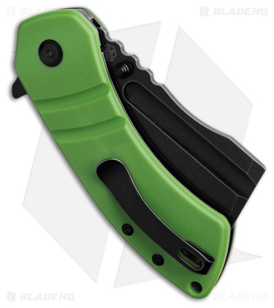 Kansept Knives Korvid M+ Liner Lock Knife Green G-10 (3.07" Blk/SW) T2030B3U