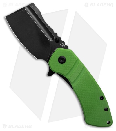 Kansept Knives Korvid M+ Liner Lock Knife Green G-10 (3.07" Blk/SW) T2030B3U