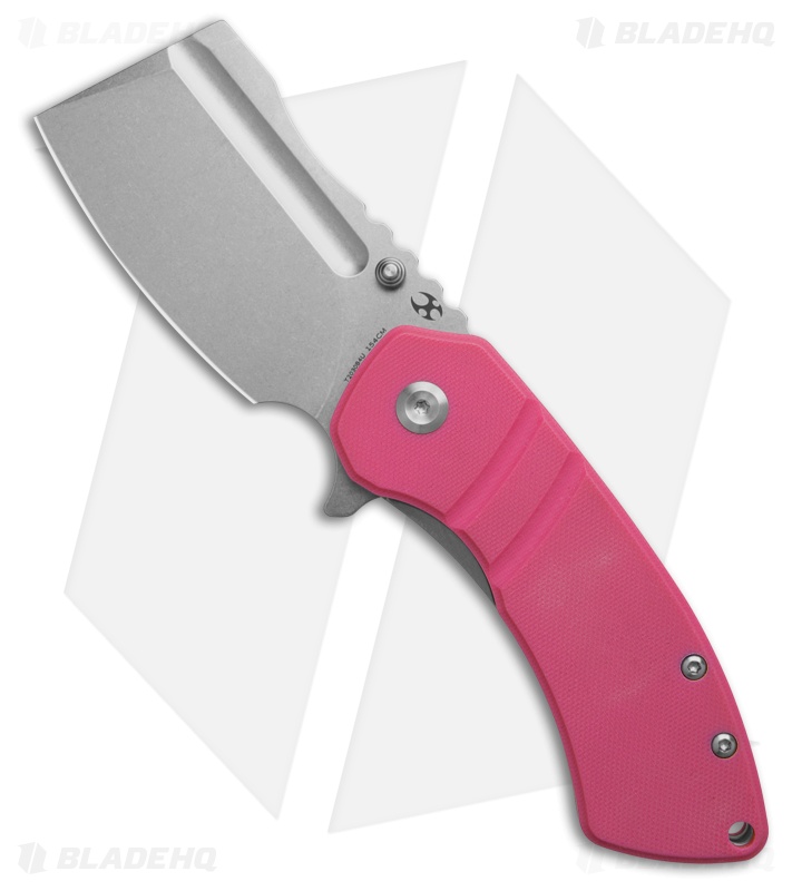 Kansept Knives Korvid M+ Liner Lock Knife Pink G-10 (3.07" SW) T2030B4U