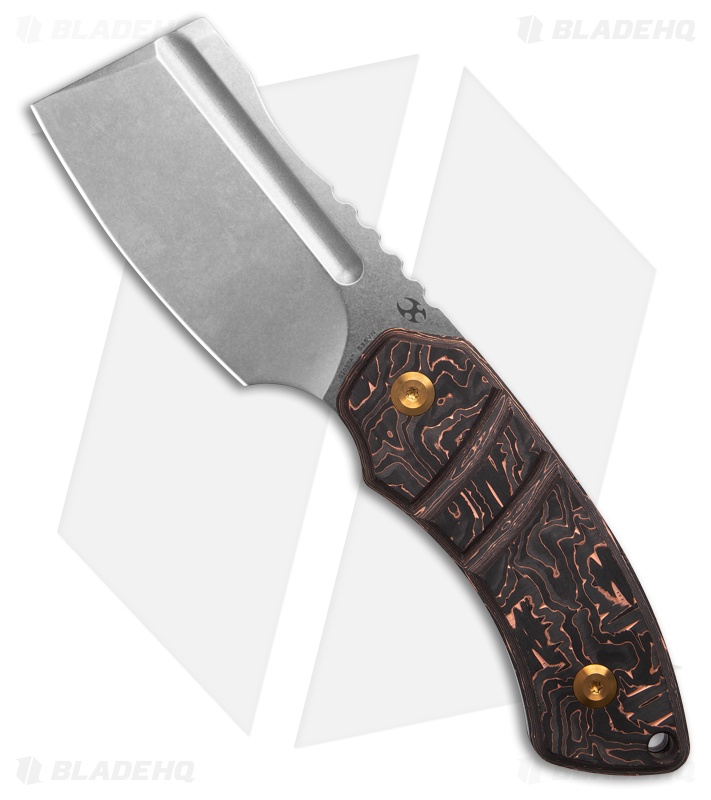 Kansept Knives Korvid S Fixed Blade Knife Copper CF Blade HQ