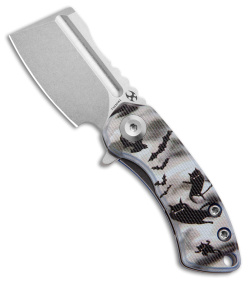 Kansept Knives Mini Korvid Frame Lock Knife Cat/Bat G-10 (1.5" SW 154)