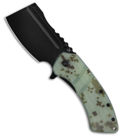 Kansept Knives XL Korvid Liner Lock Knife Camo G-10 (3.5" Black)